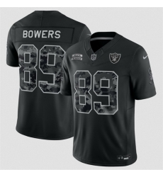 Youth Las Vegas Raiders  89 Brock Bowers Black 2026 Salute to Service Limited Stitched Football Jersey