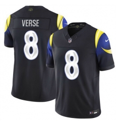 Men Los Angeles Rams 8 Jared Verse Black 2025 F U S E Rivalries Vapor Limited Stitched Football Jersey Men Los Angeles Rams 8 Jared Verse Black 2025 F U S E Rivalries Vapor Limited Stitched Football Jersey