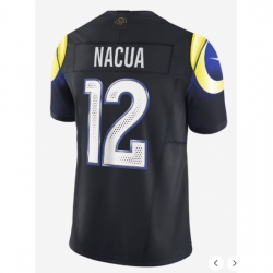 Men's Los Angeles Rams #12 Puka Nacua Rivalries Collection Jersey
