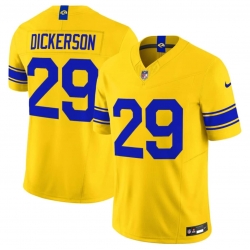 Men's Los Angeles Rams #29 Eric Dickerson Yellow 2026 F.U.S.E. Vapor Limited Football Stitched Jersey