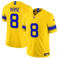 Men's Los Angeles Rams #8 Jared Verse Yellow 2026 F.U.S.E. Vapor Limited Football Stitched Jersey
