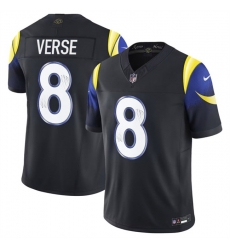 Women Los Angeles Rams 8 Jared Verse Black 2025 F U S E   Rivalries Vapor Limited Stitched Jersey