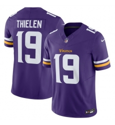 Men Minnesota Vikings 19 Adam Thielen Purple 2024 F U S E  Vapor Untouchable Limited Stitched Jersey