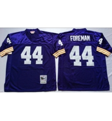 Men Minnesota Vikings 44 Chuck Foreman Purple Throwback Stitched Jersey Men Minnesota Vikings 44 Chuck Foreman Purple Throwback Stitched Jersey