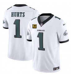 Men Philadelphia Eagles 1 Jalen Jurts White 2025 F U S E With 4 Star C Patch Vapor Untouchable Limited Stitched Football Jersey Men Philadelphia Eagles 1 Jalen Jurts White 2025 F U S E With 4 Star C Patch Vapor Untouchable Limited Stitched Football Jersey