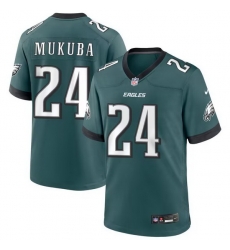 Men Philadelphia Eagles 24 Andrew MUKUBA Midnight Green Vapor Untouchable Limited Stitched Football Jersey