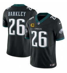 Men Philadelphia Eagles 26 Saquon Barkley Black 2025 F U S E With 4 Star C Patch Vapor Untouchable Limited Throwback Stitched Football Jersey Men Philadelphia Eagles 26 Saquon Barkley Black 2025 F U S E With 4 Star C Patch Vapor Untouchable Limited Throwback Stitched Football Jersey