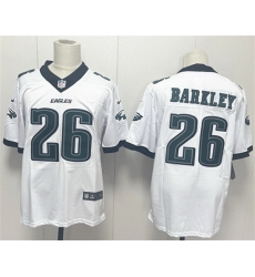 Men Philadelphia Eagles 26 Saquon Barkley White 2024 New Vapor Untouchable Limited Stitched Football Jersey Men Philadelphia Eagles 26 Saquon Barkley White 2024 New Vapor Untouchable Limited Stitched Football Jersey
