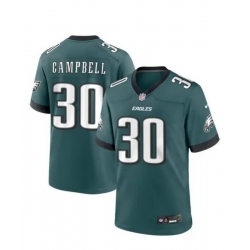 Men Philadelphia Eagles 30 Jihaad CAMPBELL Midnight Green Vapor Untouchable Limited Stitched Football Jersey