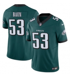 Men Philadelphia Eagles 53 Zack Baun Green 2025 F U S E Vapor Untouchable Limited Stitched Football Jersey Men Philadelphia Eagles 53 Zack Baun Green 2025 F U S E Vapor Untouchable Limited Stitched Football Jersey