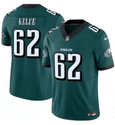 Men Philadelphia Eagles 62 Jason Kelce Green 2024 F U S E Vapor Untouchable Limited Throwback Stitched Football Jersey Men Philadelphia Eagles 62 Jason Kelce Green 2024 F U S E Vapor Untouchable Limited Throwback Stitched Football Jersey
