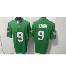 Men Philadelphia Eagles  9 Makai Lemon Green 2026 F U S E  Draft Vapor Untouchable Limited Stitched Football Jersey
