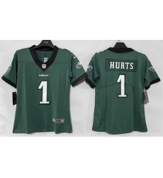 Women Philadelphia Eagles 1 Jalen Hurts Green New Vapor Untouchable Limited Stitched Football Jersey Women Philadelphia Eagles 1 Jalen Hurts Green New Vapor Untouchable Limited Stitched Football Jersey