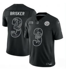 Men Pittsburgh Steelers 3 Jaquan Brisker Black F U S E 2026 Salute to Service Limited Stitched Football Jersey