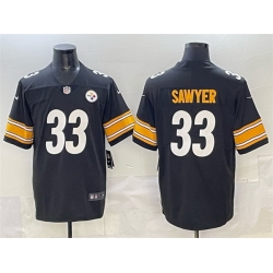 Men Pittsburgh Steelers 33 Jack Sawyer Black 2025 Vapor Limited Stitched Football Jersey