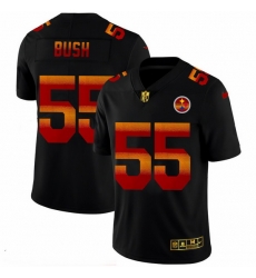 Pittsburgh Steelers 55 Devin Bush Men Black Nike Red Orange Stripe Vapor Limited NFL Jersey Pittsburgh Steelers 55 Devin Bush Men Black Nike Red Orange Stripe Vapor Limited NFL Jersey