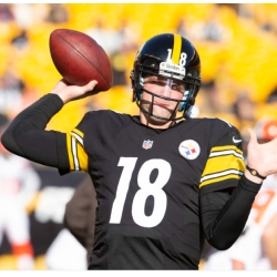 Steelers #18 Will HOWARD Black Stitched 2025 Draft Jersey