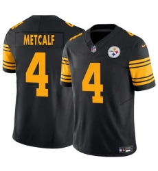 Youth Pittsburgh Steelers 4 DK Metcalf Black 2025 F U S E Color Rush Vapor Untouchable Limited Stitched Jersey Youth Pittsburgh Steelers 4 DK Metcalf Black 2025 F U S E Color Rush Vapor Untouchable Limited Stitched Jersey