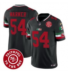 Men San Francisco 49ers 54 Fred warner Black F U S E  Mexico Faithful To The Bay Patch Vapor Limited Stitched Football Jersey