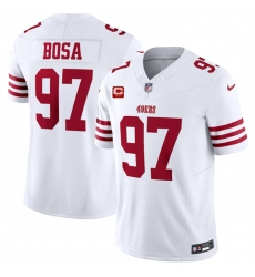 Men San Francisco 49ers 97 Nick Bosa White 2023 F U S E With 2 Star C Patch Vapor Untouchable Limited Stitched Football Jersey Men San Francisco 49ers 97 Nick Bosa White 2023 F U S E With 2 Star C Patch Vapor Untouchable Limited Stitched Football Jersey