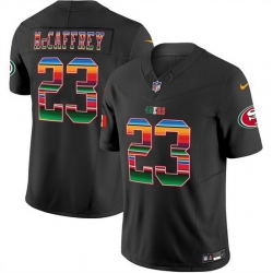Men San Francisco 49ers  Christian McCaffrey Black Mexico 2026 F U S E  Vapor Untouchable Limited Stitched Football Jersey