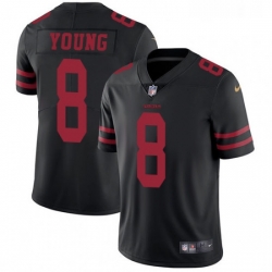 Youth Nike San Francisco 49ers 8 Steve Young Black Vapor Untouchable Limited Player NFL Jersey