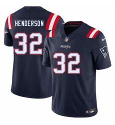 Men New England Patriots 32 TreVeyon Henderson Navy 2025 F U S E Vapor Limited Stitched Football Jersey Men New England Patriots 32 TreVeyon Henderson Navy 2025 F U S E Vapor Limited Stitched Football Jersey