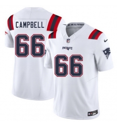 Men New England Patriots 66 Will Campbell White 2025 F U S E Vapor Limited Stitched Football Jersey Men New England Patriots 66 Will Campbell White 2025 F U S E Vapor Limited Stitched Football Jersey