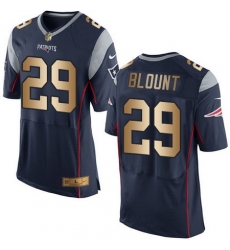 Nike Patriots #29 LeGarrette Blount Navy Blue Team Color Mens Stitched NFL New Elite Gold Jersey Nike Patriots #29 LeGarrette Blount Navy Blue Team Color Mens Stitched NFL New Elite Gold Jersey