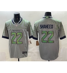Men Seattle Seahawks 22 Rashid Shaheed Grey 2025 F U S E Rivalries Vapor Untouchable Limited Stitched Football Jersey Men Seattle Seahawks 22 Rashid Shaheed Grey 2025 F U S E Rivalries Vapor Untouchable Limited Stitched Football Jersey