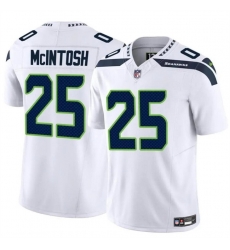 Men Seattle Seahawks 25 Kenny McIntosh White 2024 F U S E Vapor Limited Stitched Football Jersey Men Seattle Seahawks 25 Kenny McIntosh White 2024 F U S E Vapor Limited Stitched Football Jersey