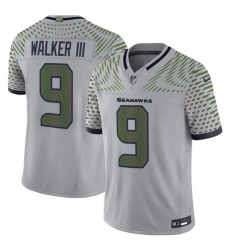 Men Seattle Seahawks 9 Kenneth Walker III Grey 2025 F U S E Rivalries Vapor Untouchable Limited Stitched Football Jersey Men Seattle Seahawks 9 Kenneth Walker III Grey 2025 F U S E Rivalries Vapor Untouchable Limited Stitched Football Jersey