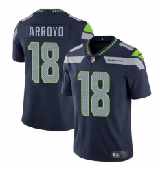 Youth Seattle Seahawks 18 Elijah Arroyo Navy 2025 Draft Vapor Limited Stitched Football Jersey