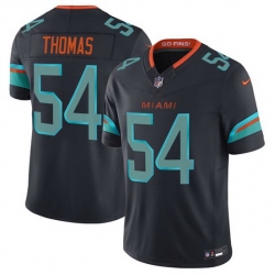 Men Miami Dolphins 54 Zach Thomas Black 2025 F U S E Rivalries Vapor Limited Stitched Football Jersey