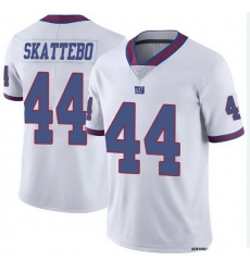 Men New York Giants 44 Cam Skattebo Rush Stitched Football Jersey