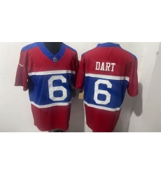 Men New York Giants 6 Jaxson Dart Red F U S E Alternate 100TH Season Patch Vapor Untouchable Limited Stitched Jersey Men New York Giants 6 Jaxson Dart Red F U S E Alternate 100TH Season Patch Vapor Untouchable Limited Stitched Jersey