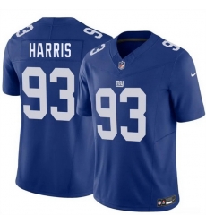 Men New York Giants 93 Shelby Harris Blue 2026 F U S E Vapor Untouchable Limited Stitched Jersey Men New York Giants 93 Shelby Harris Blue 2026 F U S E Vapor Untouchable Limited Stitched Jersey