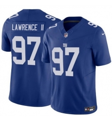 Men New York Giants 97 Dexter Lawrence II Blue 2025 F U S E Vapor Untouchable Limited Stitched Jersey Men New York Giants 97 Dexter Lawrence II Blue 2025 F U S E Vapor Untouchable Limited Stitched Jersey