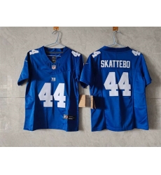 Women New York Giants 44 Cam Skattebo Blue F U S E Vapor Stitched Jersey Women New York Giants 44 Cam Skattebo Blue F U S E Vapor Stitched Jersey