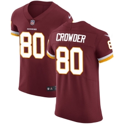 Men Nike Redskins #80 Jamison Crowder Burgundy Red Team Color Stitched NFL Vapor Untouchable Elite Jersey