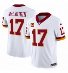 Men Washington Commanders 17 Terry McLaurin White 2025 FUSE With 4 star C Throwback Vapor Limited Football Stitched Jersey Men Washington Commanders 17 Terry McLaurin White 2025 FUSE With 4 star C Throwback Vapor Limited Football Stitched Jersey