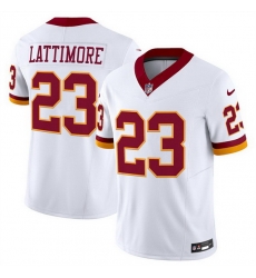Men Washington Commanders 23 Marshon Lattimore White 2025 F U S E Throwback Vapor Limited Stitched Football Jersey Men Washington Commanders 23 Marshon Lattimore White 2025 F U S E Throwback Vapor Limited Stitched Football Jersey
