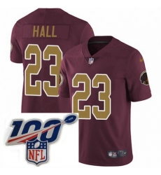 Mens Nike Washington Redskins 23 DeAngelo Hall Burgundy RedGold Number Alternate 80TH Anniversary Vapor Untouchable Limited Stitched 100th anniversary Neck Mens Nike Washington Redskins 23 DeAngelo Hall Burgundy RedGold Number Alternate 80TH Anniversary Vapor Untouchable Limited Stitched 100th anniversary Neck
