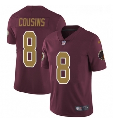 Youth Nike Washington Redskins 8 Kirk Cousins Burgundy RedGold Number Alternate 80TH Anniversary Vapor Untouchable Limited Player NFL Jersey Youth Nike Washington Redskins 8 Kirk Cousins Burgundy RedGold Number Alternate 80TH Anniversary Vapor Untouchable Limited Player NFL Jersey