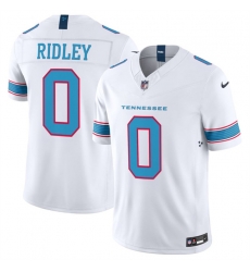 Men Tennessee Titans  0 Calvin Ridley White 2026 F U S E  Vapor Limited Stitched Football Jersey