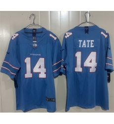 Men Tennessee Titans  14 Carnell Tate Light Blue 2026 Vapor Limited Stitched Football Jersey