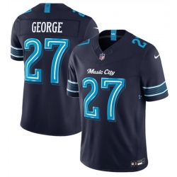 Men Tennessee Titans  27 Eddie George Navy 2026 F U S E   Music City  Rivalries Collection Limited Stitched Football Jersey