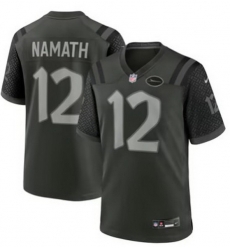 Men Nike Joe Namath #12 Green New York Jets Rivalries Collection Stitched Limited Jersey