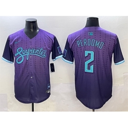 Men Arizona Diamondbacks 2 Geraldo Perdomo Purple 2025 City Connect Limited Stitched Baseball Jersey