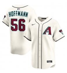 Men Arizona Diamondbacks Nike Home Limited Jersey Cream Hoffmann Andrew 56